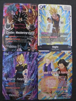 Dragon Ball Super Card Game SLR And SCR Lot Of 4 - Image 1