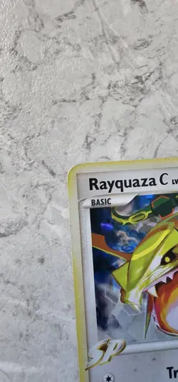 Pokemon Rayquaza C Lv.73 8/147 Platinum Holo Rare Basic 100HP Card 2009 - Image 2