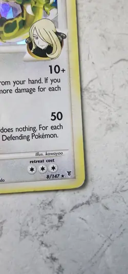 Pokemon Rayquaza C Lv.73 8/147 Platinum Holo Rare Basic 100HP Card 2009 - Image 4