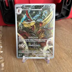 Kingambit Pokemon TCG Sv: Scarlet & Violet Promo Card Full Art Holo 130 NM - Image 1
