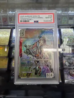 Gundam Card Game GQuuuuuuX (Omega Psycommu) LR++ DUAL IMPACT GD02-038 psa 10 - Image 1