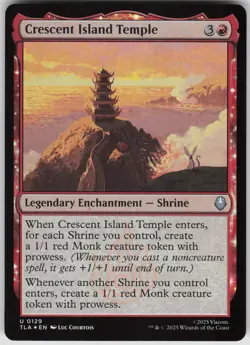 MTG Crescent Island Temple Foil NM Avatar: The Last Airbender Magic 129 - Image 1