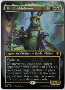 Ms. Bumbleflower (Borderless) (3) - Foil - Commander: Bloomburrow (BLC) - NM - Image 1