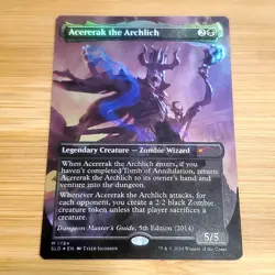 Acererak the Archlich, Foil, Secret Lair - 1784, Magic MTG NM Bit off Center - Image 1