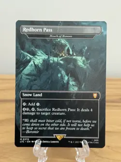 Redhorn Pass (Borderless) #370 Mythic Regular MTG Lord of the Rings Commander NM - Image 1