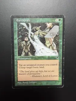 1997 Magic The Gathering MTG Tempest Earthcraft MP - Image 2