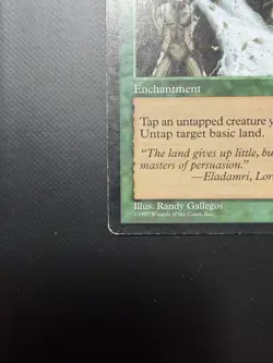1997 Magic The Gathering MTG Tempest Earthcraft MP - Image 5
