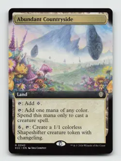 Abundant Countryside (Extended Art) R Commander: Lorwyn Eclipsed 42 NM - Image 1