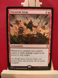 Warstorm Surge - Bloomburrow Commander - Rare - NM - MTG - Image 1