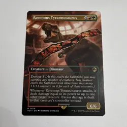Wizards of the Coast Ravenous Tyrannosaurus Borderless Rare EN #18 Jurassic - Image 1