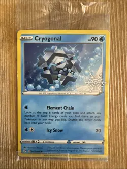 Cryogonal 043/203 Holo Holiday Advent Calendar Snowflake Stamped Sealed Pokemon - Image 1