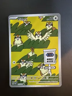 Pokemon TCG Pidgey SV03 207/197 Obsidian Flame Illustrious Rare - Image 1