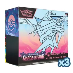 3x Pokemon Center Mega Evolution Chaos Rising Elite Trainer Box ETB Sealed - Image 1