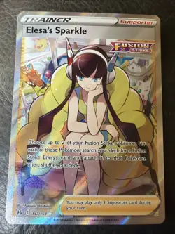 Pokemon TCG Elesa's Sparkle #147/159 SWSH: Crown Zenith Ultra Rare Trainer Holo - Image 1