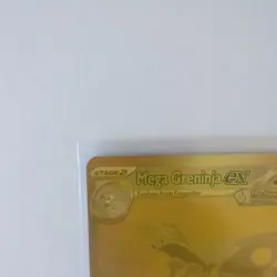Mega Greninja ex 122/086 Mega Hyper Rare Gold Chaos Rising Pokemon Card - Image 2