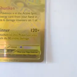 Mega Greninja ex 122/086 Mega Hyper Rare Gold Chaos Rising Pokemon Card - Image 5