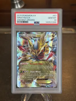 2016 Pokemon XY Ancient Origins Giratina EX 57/98 #57 PSA 10 Gem Mint - Image 1