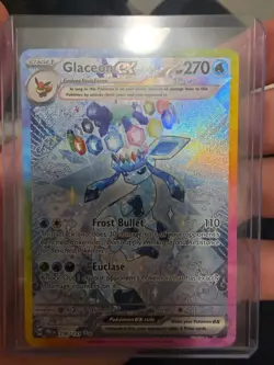Perfect💎Pokemon Glaceon ex SV Prismatic Evolutions SIR Holo 150/131 270 - Image 1