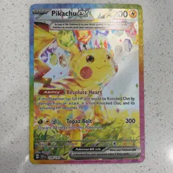 Pokemon TCG Pikachu EX 238/191 Sir Surging Sparks Near Mint English Edition - Image 1