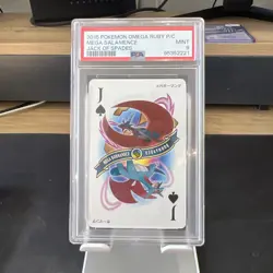 Pokemon Omega Ruby Playing Cards Mega Salamance PSA 9 - Image 1
