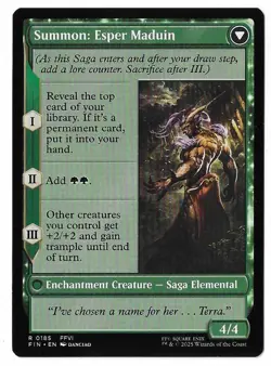 MTG Esper Origins Final Fantasy (FIN) Rare Magic Card #0185 Unplayed - Image 2