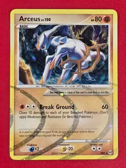 Arceus AR8 Arceus Holo LP Pokemon TCG Ships FAST - Image 1