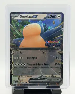 Snorlax ex 076/131 STAMPED Prismatic Evolutions Double Rare Pokemon Near Mint - Image 1