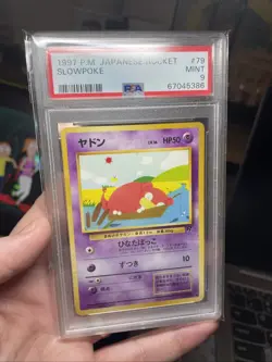 SLOWPOKE - Japanese Team Rocket Set - No. 079 - Common - Pokemon Card PSA 9! - Image 2