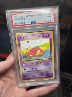 SLOWPOKE - Japanese Team Rocket Set - No. 079 - Common - Pokemon Card PSA 9! - Image 3