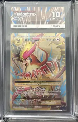 2016 Pokemon M Pidgeot EX Full Art #105 XY Evolutions ACE 10 GEM MINT - Image 1