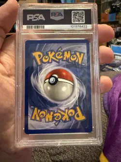 1999 POKEMON BASE SET UNLIMITED #12 NINETALES-HOLO PSA 8 - Image 2
