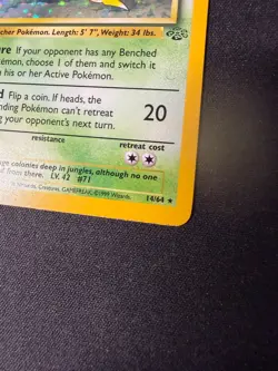 1999 POKEMON Victreebel Jungle 14/64 Holo - Image 3