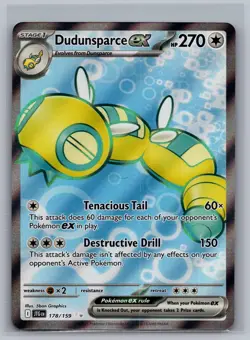 NM DUDUNSPARCE EX 178/159 JOURNEY TOGETHER ULTRA RARE - Image 1
