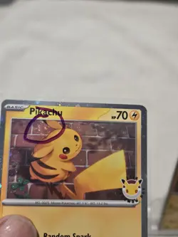 Pikachu 051/162 Black Star Promo Holo SWIRL SWIRL SWIRLLot of 3 Pokemon Day - Image 3