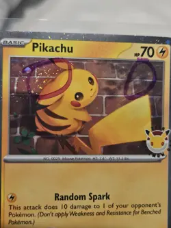 Pikachu 051/162 Black Star Promo Holo SWIRL SWIRL SWIRLLot of 3 Pokemon Day - Image 5