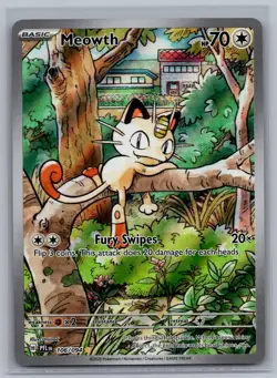 NM MEOWTH 106/094 PHANTASMAL FLAMES ILLUSTRATION RARE - Image 1