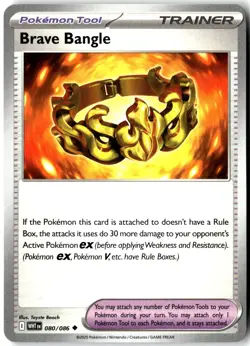 Brave Bangle 080/086 Uncommon White Flare Pokemon Near Mint - Image 1