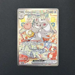Cinccino ex 119/086 Special Illustration Rare ME04: Chaos Rising Pokemon NM - Image 1