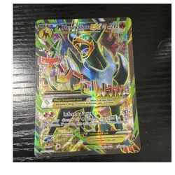The Pokemon Company M Houndoom EX Mega Full Art Holo Ultra Rare 154/162 210 HP - Image 1