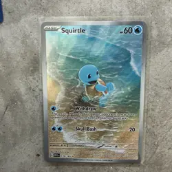 Pokemon Squirtle 170/165 SV Scarlet & Violet 151 Holo Full Art Illus Rare - Image 1