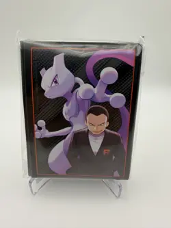 Pokemon TCG Destined Rivals ETB Sleeves Giovanni & Mewtwo 65 Sleeves Sealed - Image 1
