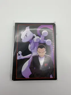 Pokemon TCG Destined Rivals ETB Sleeves Giovanni & Mewtwo 65 Sleeves Sealed - Image 2