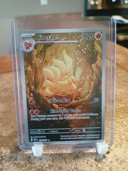 Pokemon TCG Ninetales 199/197 Illustration Rare Obsidian Flames (Light Play) - Image 1