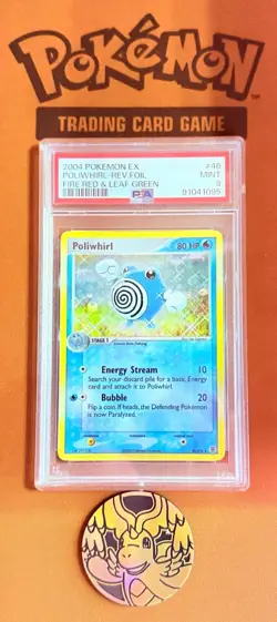Poliwhirl Rev Holo PSA 9 2004 FireRed LeafGreen Pokemon EX Era Englisch - Image 3