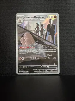 Team Rocket’s Dugtrio 239/217 Ascended Heroes ASC Illustration Rare Pokemon TCG - Image 1