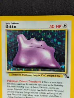 [EX] Carte Pokemon Ditto Metamorph Fossil 3/62 Holo WOTC 1999 English - Image 2