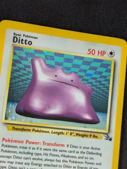 [EX] Carte Pokemon Ditto Metamorph Fossil 3/62 Holo WOTC 1999 English - Image 3