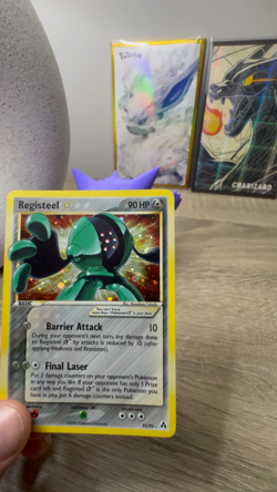 2006 Pokemon EX Legend Maker Registeel Gold Star #92 Holo - Image 2