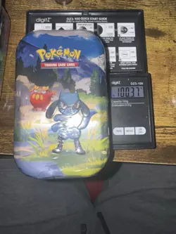 Pokemon Ascended Heroes Mini Tin - 100.37g VERY HEAVY 🔥Possible GOD PACKU!🔥 - Image 1