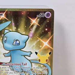 Mew 25/25 Celebrations Gold Shiny Pokemon NM - Image 4